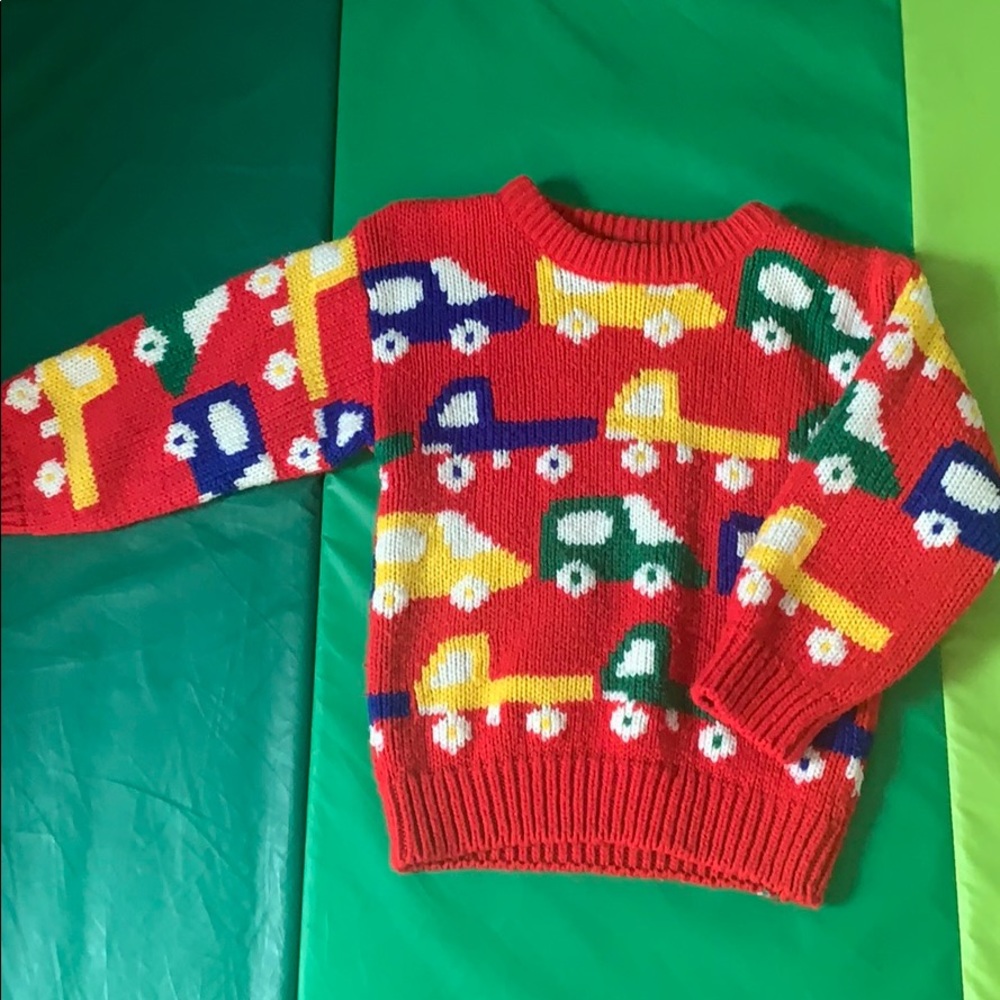 Vintage Class Club (Dillard’s) boys car sweater